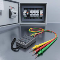 Buzzer Indicator Three Phase Sequence Meter Fast and Accurate Measurement 3 Phase Sequence Tester Portable for Maintenance Technicians
