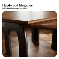 Space-Saving Extendable Extension Panel Table Retro Aesthetic Foldable Dining Table with Storage Convertible Shape Kitchen Furniture Multifunctional for Small Apartment Dwellers, Families, Homeowners, Living Room, Home Gatherings