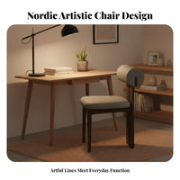 Cylinder Rearrest Chair Nordic Look Household Furniture Modern Minimalist Design Sturdy Construction for Interior Decorators