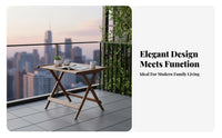Foldable Design Small Portable Dining Table Easy to Stow Portable Outdoor Table Multi-Purpose Household Furniture Lightweight for Picnickers, Apartment Dwellers, Living Room, Balcony, Travel, Backyard
