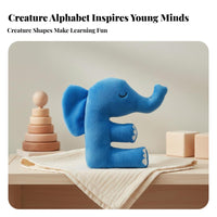 Educational Creature Letter Hanging Doll Creative Cartoon Design Creature Alphabet Soft Toy Ie Safety Certified for Children, Daycare