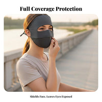 Full Face Sun Cover UPF 50 Protection Face Cover Cooling Facekini Lightweight Breathable Sunshade Cover Skin-Gentle