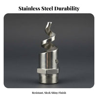 cone atomization nozzle High Stream Solid Cone Nozzle Clog-Resistant Spray Head for Gas Cooling, Industrial Cleaning, Fire Suppression
