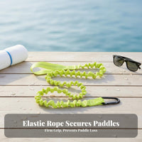 Watercraft Paddle Leash Prevent-Loss Coiled Paddle Rope Elastic Design Coiled Bungee Lanyard for Canoers, Outdoor Enthusiasts, Kayaking, Boating