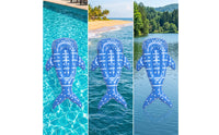 Whale Pool Inflatable Blue Whale Inflatable with Air Valve Portable Sturdy for Children, Beach