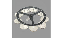 hatHat Bell with Clamp Mount Compact Drum Cymbals Bell Metal Percussion Accessory for Drummers