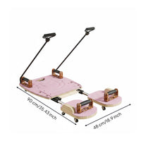Pilates Reformer Board Adjustable Resistance Pilates Sliding Board Foldable Design Core Exercise Slider for Gym
