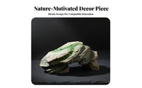 Turtle Basking Perch Realistic Stone Appearance Reptile Cave Easy to Clean Tortoise Resting Rock for Turtles, Small Reptiles