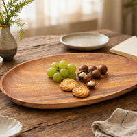 Irregular Serving Tray Wooden Sandalwood Tray Smooth Decorative for Hosts, Tea Service, Coffee Table