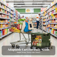 Telescoping Handle Stair Climbing Cart Multi-Functional Stair Climbing Shopping Cart Multifunctional Portable Grocery Trolley Large Capacity for Shoppers, Seniors, Parents, Stairs, Moving, Travel, Outdoor