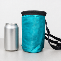 Climbing Chalk Bag, Bouldering Chalk Bag with Drawstring Closure, Zippered Pocket & Nylon Belt, 19x12.5x12.5cm