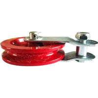 Compact Pulley with Mounting Arm Galvanized Greenhouse Line Pulley Long-Lasting Versatile for Farmers