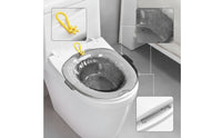 Transparent Sitz Bath with Hanging Loop Universal Fit Toilet Sitz Bath Portable Easy to Clean for Postpartum Mothers