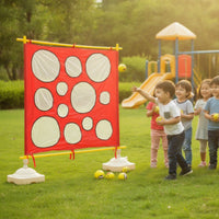 Sandbag Target Freestanding Toss Game with Stand Throwing Target with Balls Water-Fill Easy-Setup for Children, Backyard