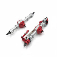 2 Pieces Metal Front Rear Axle Set Heavy Duty RC Car Axle Assembly Easy Installation Hobby Supply for Outdoor Adventure