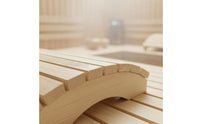 Heat-Resistant Wooden Sauna Headrest Long-Lasting Wood Sauna Pillow Sturdy Build Bath Accessory Polished Surface for Spa