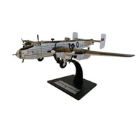 1:144 Scale Aviation Bomber Model Adult Collectible Cast Metal Plane Model with Display Stand Highly Detailed for Collectors, Shelf, Desk, Office Desk
