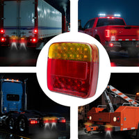 Multi-Function Tow Light Set Waterproof Rechargeable Truck Brake Lights Wireless Hauling Attachment Light Kit for Towing