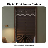Printed Roman Shade Digital Printing Motorized Window Covering Motorized Window Covering Personalized Izable