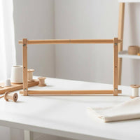 Wooden Cross Stitch Stand Sturdy Beech Embroidery Stand Needlework Gear Hands Hands-off Craft Equipment Polished Finish