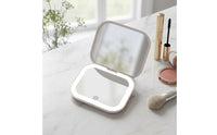 Portable Folding Travel Makeup Mirror Compact Lighted Makeup Mirror Lightweight for Desk