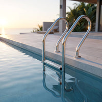 Rust-Resistant Stainless Steel Pool Ladder Stable 2-Step Pool Ladder Sturdy Wobbleunrestricted