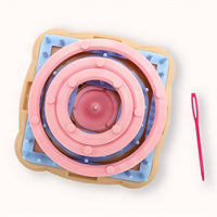 Gift Ready DIY Yarn Flower Tool Sturdy Plastic Flower Loom Lightweight Square Loom for School