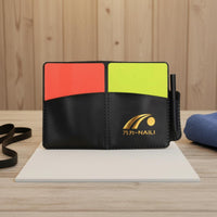 Referee Card Notebook PU Leather Red and Yellow Cards Portable
