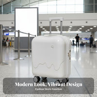 Lightweight Carry-on Luggage Sturdy Hard Shell Carry on Luggage Airline Approved for Children, Travelers, Vacation, Business Trip, Airports