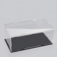 Clear Acrylic Display Case for Figures, Stackable Box for Desk, Dustproof Showcase for Collectibles and Models
