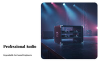 SturdyDuty Rackmount Cabinet impact-resistantproof Portable Audio Equipment Rack Stackable on tour Case Reinforced Corners for Sound Technicians, Home Studio Owners, Musicians, KTV Room, on-stage Performance, Touring, Music performance space