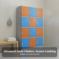 Long-Lasting ABS Plastic Locker Anti Waterproof Changing Room Cabinet Rust Resistant Gym Design Locker Lockable Doors for Employees, Students, Swimming Pool, Spa, Public Bathroom