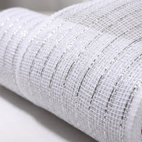 Poly Decorative Rative Mesh Ribbon Versatile Glittering Stripe Mesh Roll Versatile Floral Wrapping Net for DIY Enthusiasts, Home Stylists for Easter, Xmas, Christmas