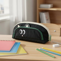 Pencil Case Portable Cute Animal Stationery Case Secure Zipper Closure Animal Pencil Pouch for Students, Children