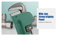 Heavy-Duty Adjustable Jaw Wrench, Large Opening, Multi-Function Automatic Tightening Tool for Home Installation & Removal