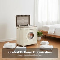 Collapsible Bin with Wheels Large Capacity Storage Box Durable Construction