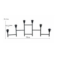 Wrought Iron Candle Holder Multi-Head Foldable Candle Holder Stable