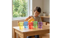 6 Pieces Plastic Measuring Cups Graduated for Sensory Table, Classroom, Teachers