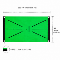 Golf Practice Mat Non-slip Approach Practice 60cm x 30cm High Durability Indoor Outdoor Dual-use Golf Training Aid