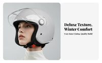 3/4 Helmet Thermal Lining 3/4 Open Face Helmet Shell Guarding Headwear for Women, Adults, City Riding, Daily Commuting, Highway Cruising