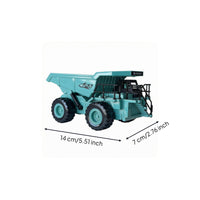 Self-Unloading Excavation Dump Truck Toy Rugged Wheels Die-Cast Dump Truck Thick Tire Pattern Detailed Cab