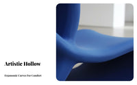 Hollow Backrest Sculptural Loop Chair archedd Shape Single Sofa Modern Design Living Room Furniture distinctive contour for Interior Designers, Homeowners, Book Lovers, Showroom, Reception Area, Art Gallery, perusing reading corner