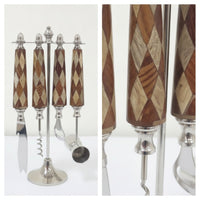 Bar Utensil Display Stand Decorative Standing Bartender Tool Holder Freestanding Bartender Tool Holder Stand for Drinks Corner