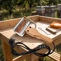 Heat-Insulated Electric Honey Uncapping Fast-Heating Electric Uncapping Handheld Heated Honey Scraper Stainless Steel for Beekeepers, Apiarists, Apiary