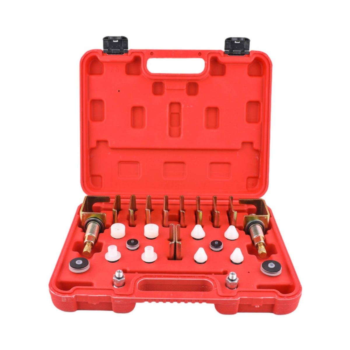 26 Pieces Climate Control Leak Detection Adapter Kit Efficient Automotive Cooling System Test Kit with Case Leak Tester for Home Mechanics
