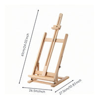 Tabletop Easel Adjustable Wooden Tabletop Easel Compact for Artists, Studio