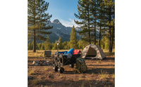 Foldable Outdoor Wagon Portable Foldable Utility Wagon Multi-Terrain Beach Wagon 360° Rotating Wheels for Camping, Gardening