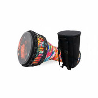 Lightweight African Djembe Easy to Learn Rope-Tuned Djembe Portable Percussion Instrument Rich Resonant Sound for Beginners, Adults, Musicians