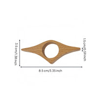 Rounded Edges Finger Loop Page Holder Smooth Finish Wooden Book Page Holder Sturdy Wooden Reading Aid