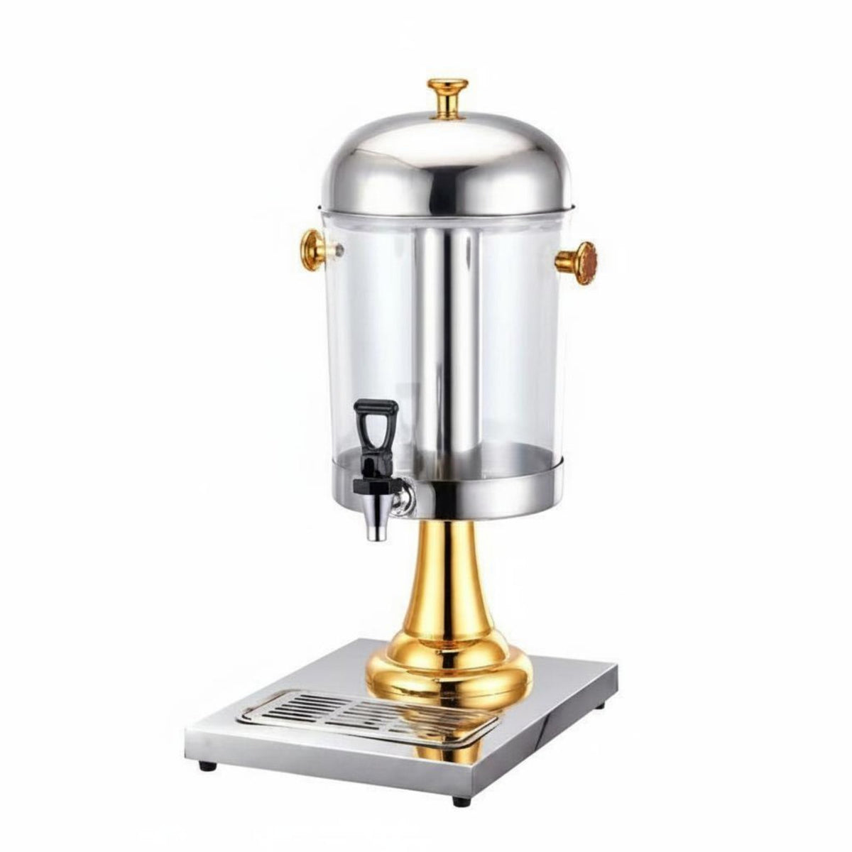 Juice Dispenser Keeps Drinks Chilled Juice Dispenser with Drips Tray Clear Body for Hotel
